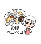 Lineスタンプ 今日も頑張る給食のおばさん 16種類 1円