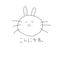 Lineスタンプ しんぷるうさぎ 24種類 1円